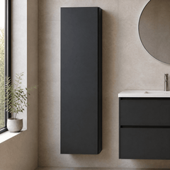 [BFRA1462] Mavesyn Contemporary 1 Soft Close Door Wall Hung Tall Storage Unit, 400mm, Choice of Colour