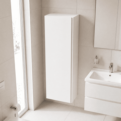 [BFRA162] Mavesyn Contemporary 1 Soft Close Door Wall Hung Tall Storage Unit, 400mm, Choice of Colour