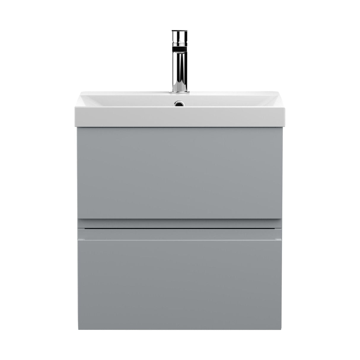 [BFRA202D] Mavesyn Contemporary 2 Drawer Wall Hung Vanity Unit with Thin Edge Basin - Choice of Size and Colour - Cutout