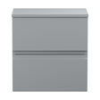 [BFRA202W] Mavesyn Contemporary Wall Hung Vanity Unit with Worktop, Satin Grey, 505mm - Cutout
