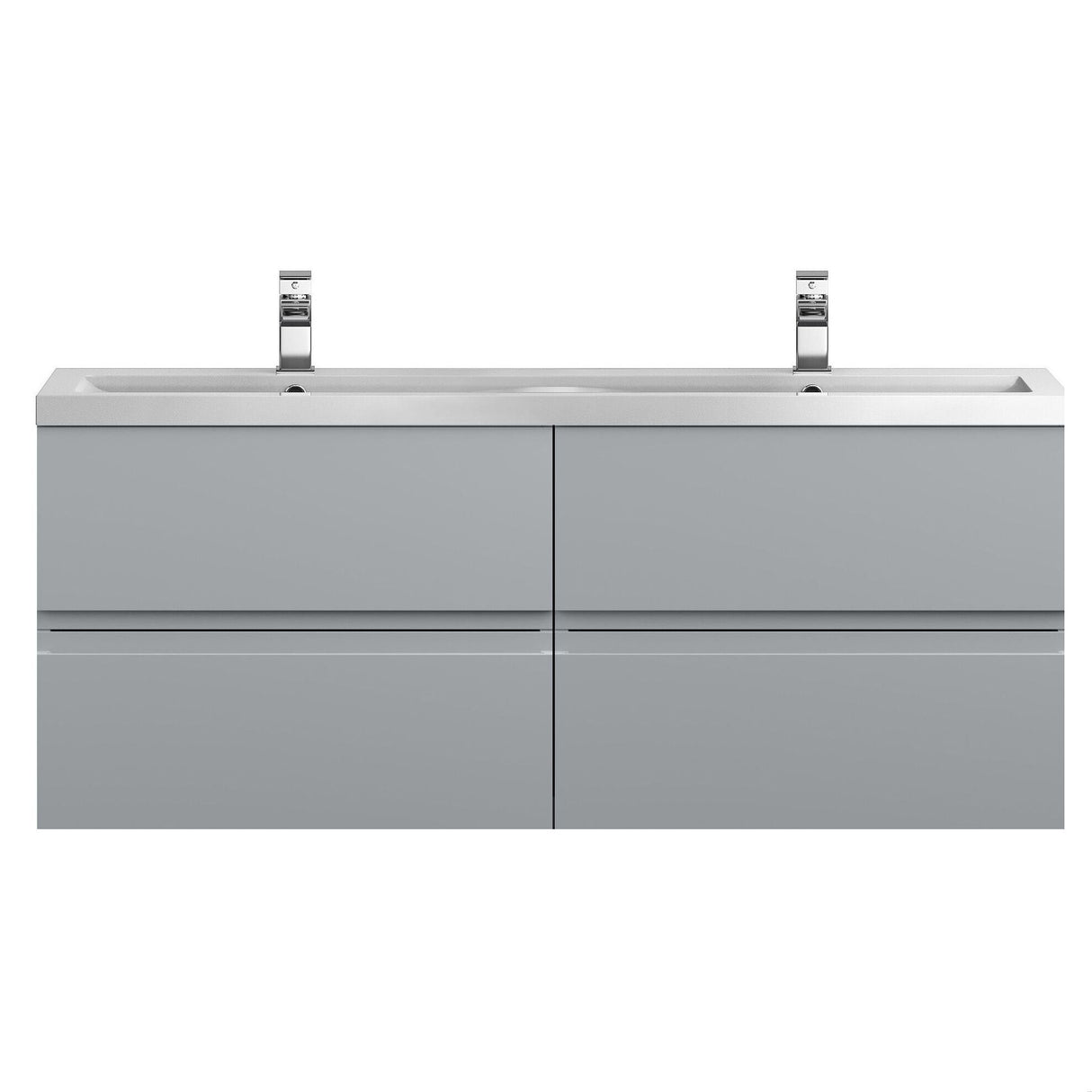 [BFRA204F] Mavesyn Contemporary 4 Drawer Wall Hung Vanity Unit with Basin - Choice of Colour - Cutout