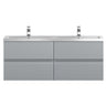 [BFRA204F] Mavesyn Contemporary 4 Drawer Wall Hung Vanity Unit with Basin - Choice of Colour - Cutout