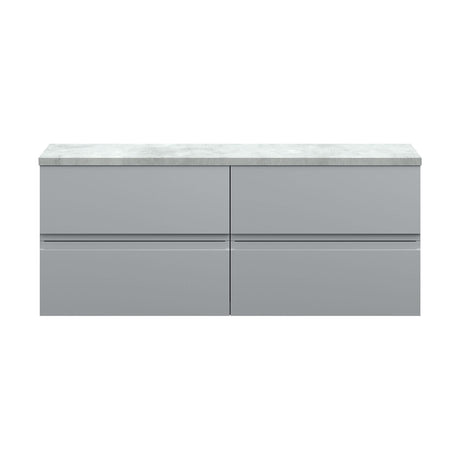 [BFRA204LBG2] Mavesyn Contemporary 4 Drawer Wall Hung Vanity Unit with Laminate Worktop - Choice of Colour - Cutout