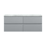 [BFRA204LBG2] Mavesyn Contemporary 4 Drawer Wall Hung Vanity Unit with Laminate Worktop - Choice of Colour - Cutout