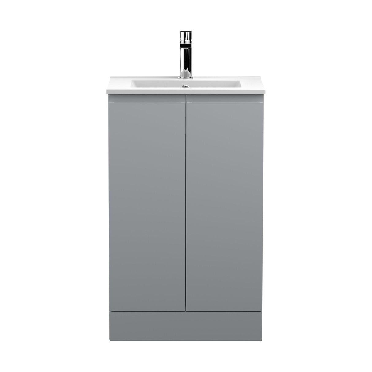 [BFRA207B] Mavesyn Contemporary 2 Door Floor Standing Vanity Unit with Minimalist Basin - Choice of Size and Colour - Cutout