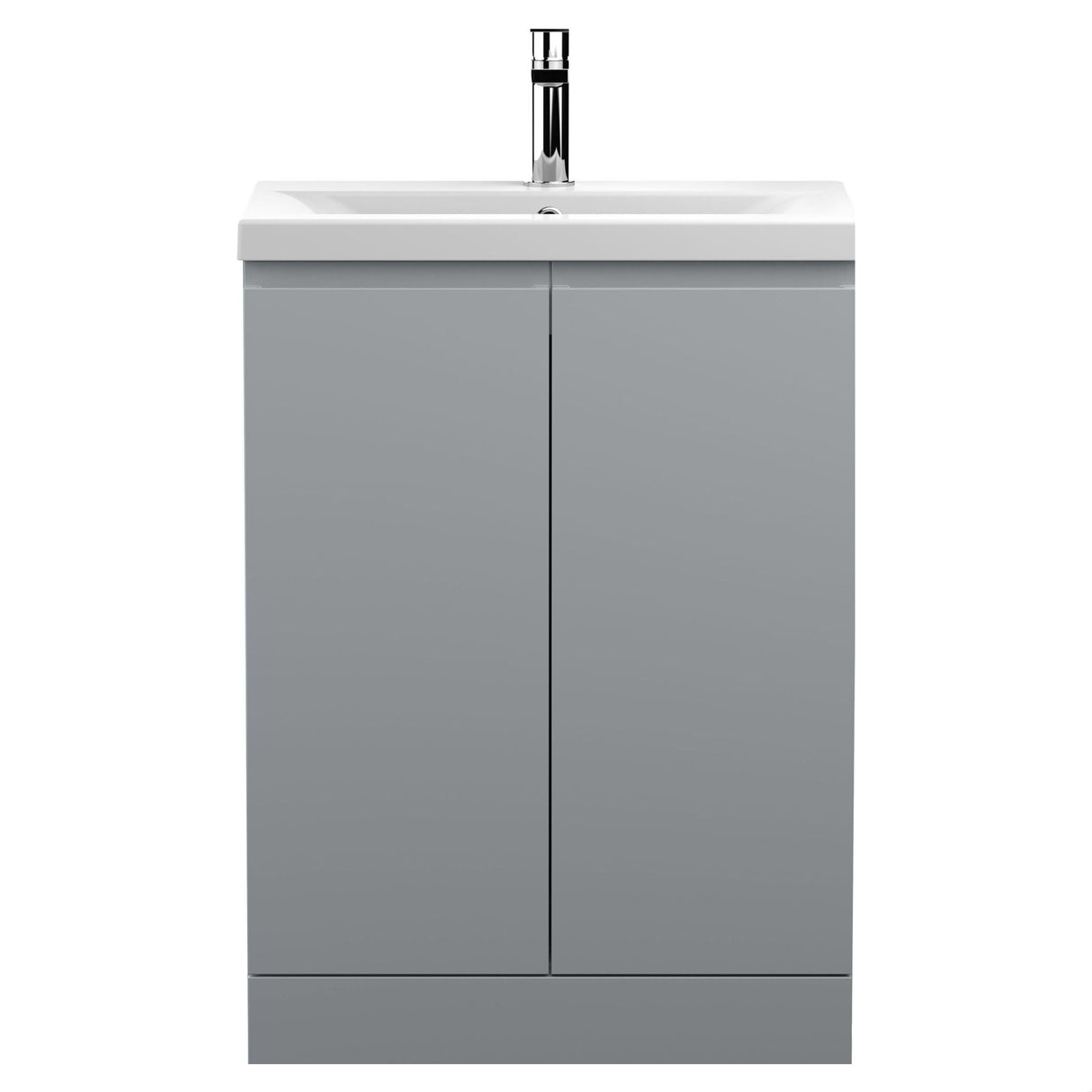 [BFRA208A] Mavesyn Contemporary 2 Door Floor Standing Vanity Unit with Mid-Edge Basin - Choice of Size and Colour - Cutout