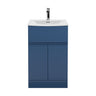 [BFRA301G] Mavesyn Contemporary 2 Door 1 Drawer Floor Standing Vanity Unit with Curved Basin - Choice of Size and Colour - Cutout
