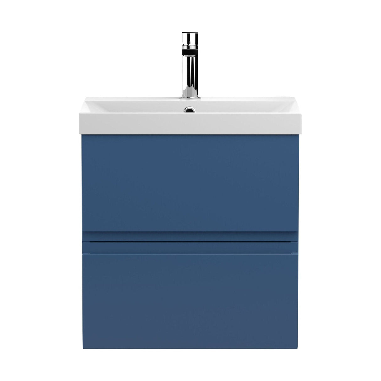 [BFRA302D] Mavesyn Contemporary 2 Drawer Wall Hung Vanity Unit with Thin Edge Basin - Choice of Size and Colour - Cutout