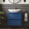 [BFRA302W] Mavesyn Contemporary 2 Drawer Wall Hung Vanity Unit with Worktop - Choice of Size and Colour - Silo