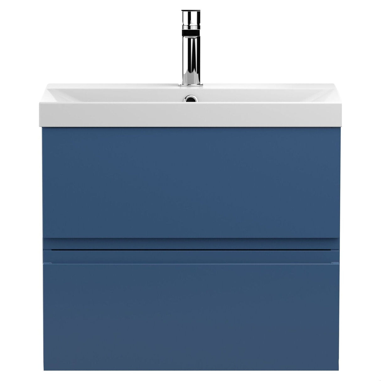 [BFRA304D] Mavesyn Contemporary 2 Drawer Wall Hung Vanity Unit with Thin Edge Basin - Choice of Size and Colour - Cutout