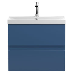 [BFRA304D] Mavesyn Contemporary 2 Drawer Wall Hung Vanity Unit with Thin Edge Basin - Choice of Size and Colour - Cutout
