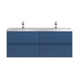 [BFRA304F] Mavesyn Contemporary 4 Drawer Wall Hung Vanity Unit with Basin, Dark Blue, 1200mm - Cutout