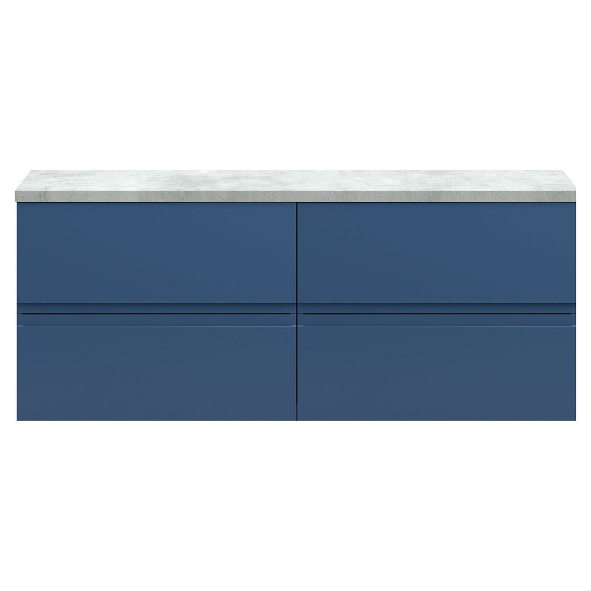 [BFRA304LBG2] Mavesyn Contemporary 4 Drawer Wall Hung Vanity Unit with Laminate Worktop - Choice of Colour - Cutout