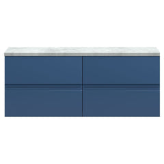 [BFRA304LBG2] Mavesyn Contemporary 4 Drawer Wall Hung Vanity Unit with Laminate Worktop - Choice of Colour - Cutout