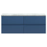 [BFRA304LBG2] Mavesyn Contemporary 4 Drawer Wall Hung Vanity Unit with Laminate Worktop - Choice of Colour - Cutout
