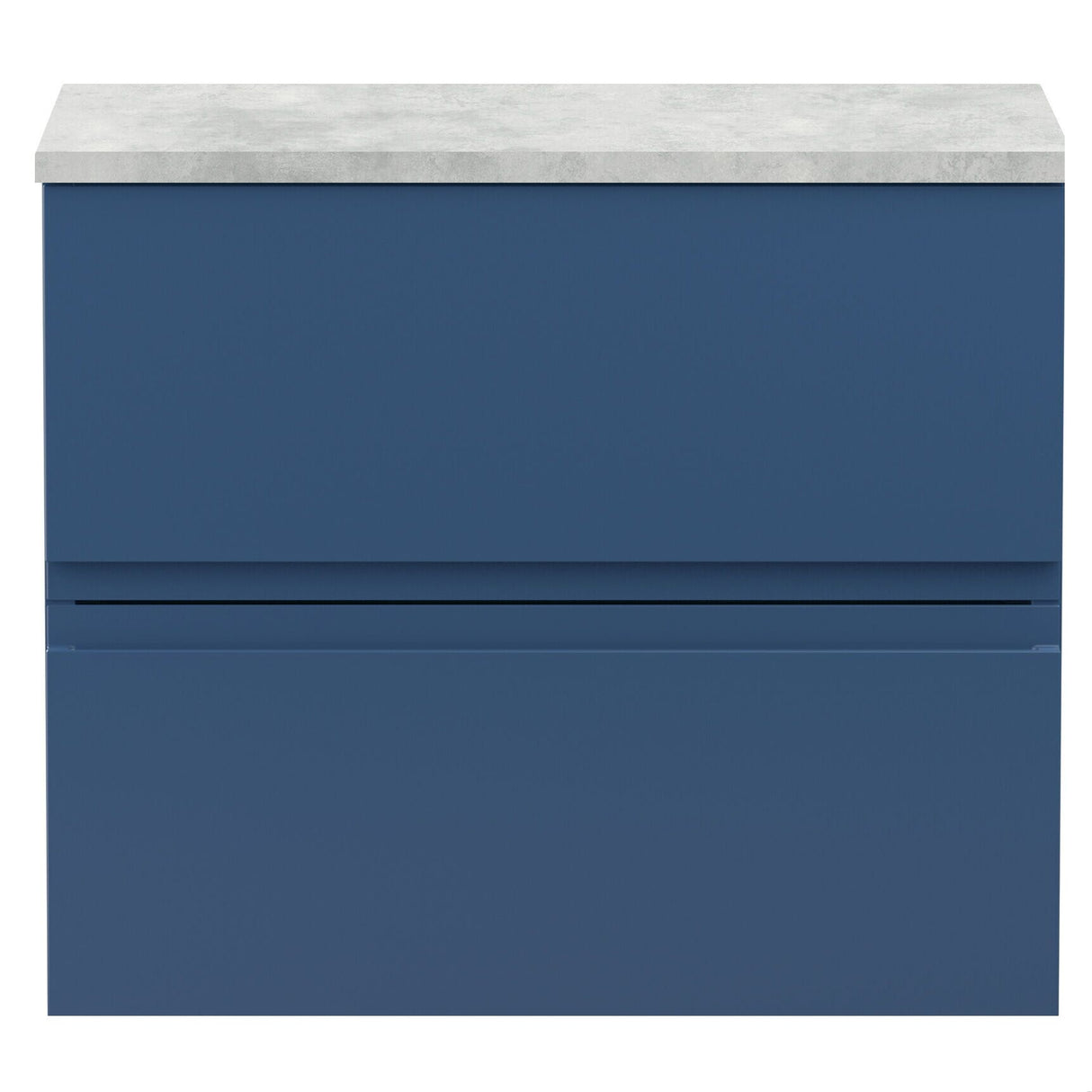 [BFRA304LBG] Mavesyn Contemporary 2 Drawer Wall Hung Vanity Unit with Laminate Worktop - Choice of Size and Colour - Cutout