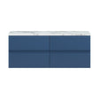 [BFRA304LCM2] Mavesyn Contemporary 4 Drawer Wall Hung Vanity Unit with Laminate Worktop, Dark Blue, 1200mm - Cutout