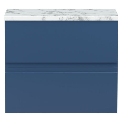 [BFRA304LCM] Mavesyn Contemporary 2 Drawer Wall Hung Vanity Unit with Laminate Worktop - Choice of Size and Colour - Cutout