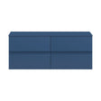 [BFRA304W2] Mavesyn Contemporary 4 Drawer Wall Hung Vanity Unit with Worktop, Dark Blue, 1200mm - Cutout