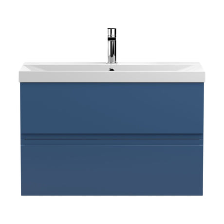 [BFRA306D] Mavesyn Contemporary 2 Drawer Wall Hung Vanity Unit with Thin Edge Basin - Choice of Size and Colour - Cutout