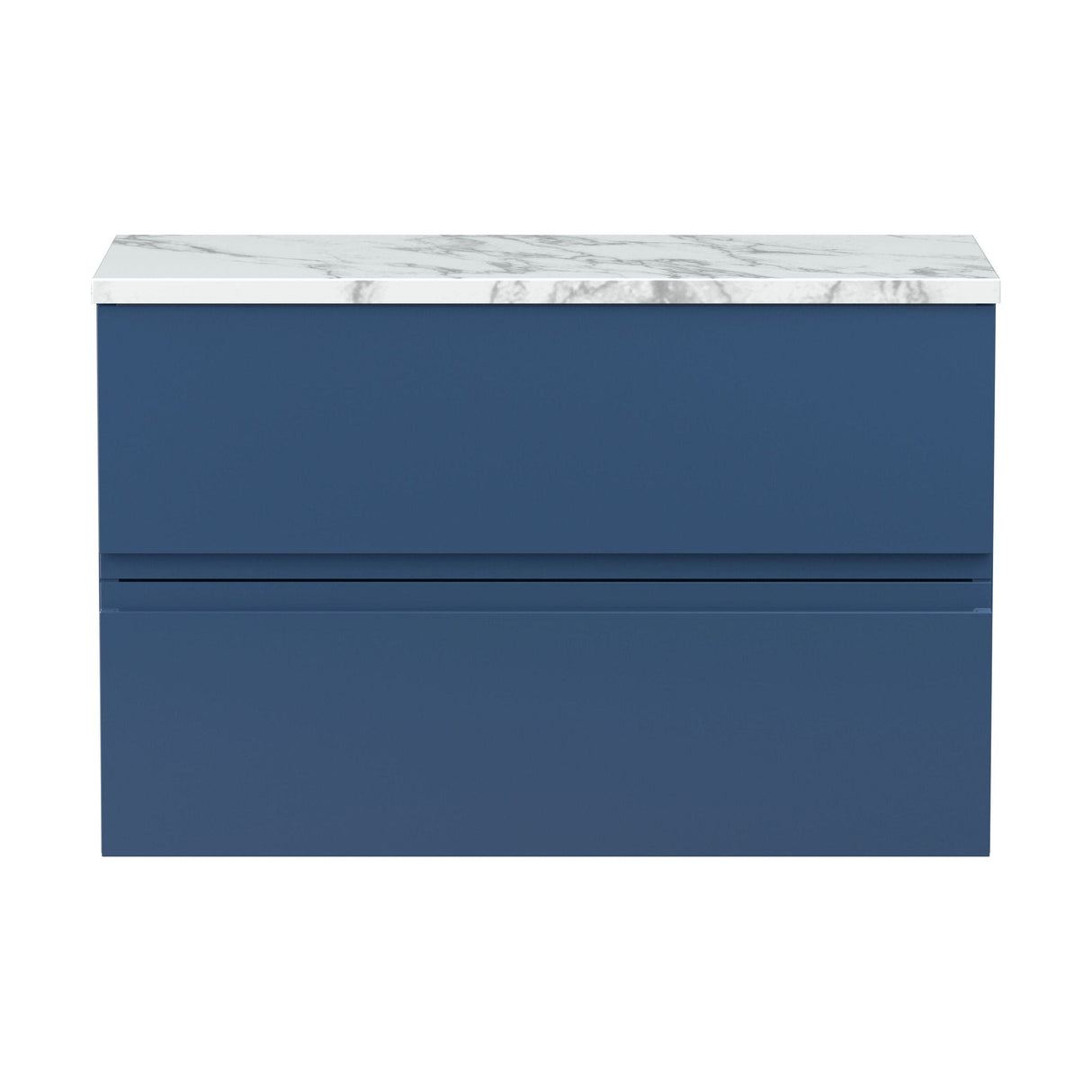 [BFRA306LCM] Mavesyn Contemporary 2 Drawer Wall Hung Vanity Unit with Laminate Worktop - Choice of Size and Colour - Cutout