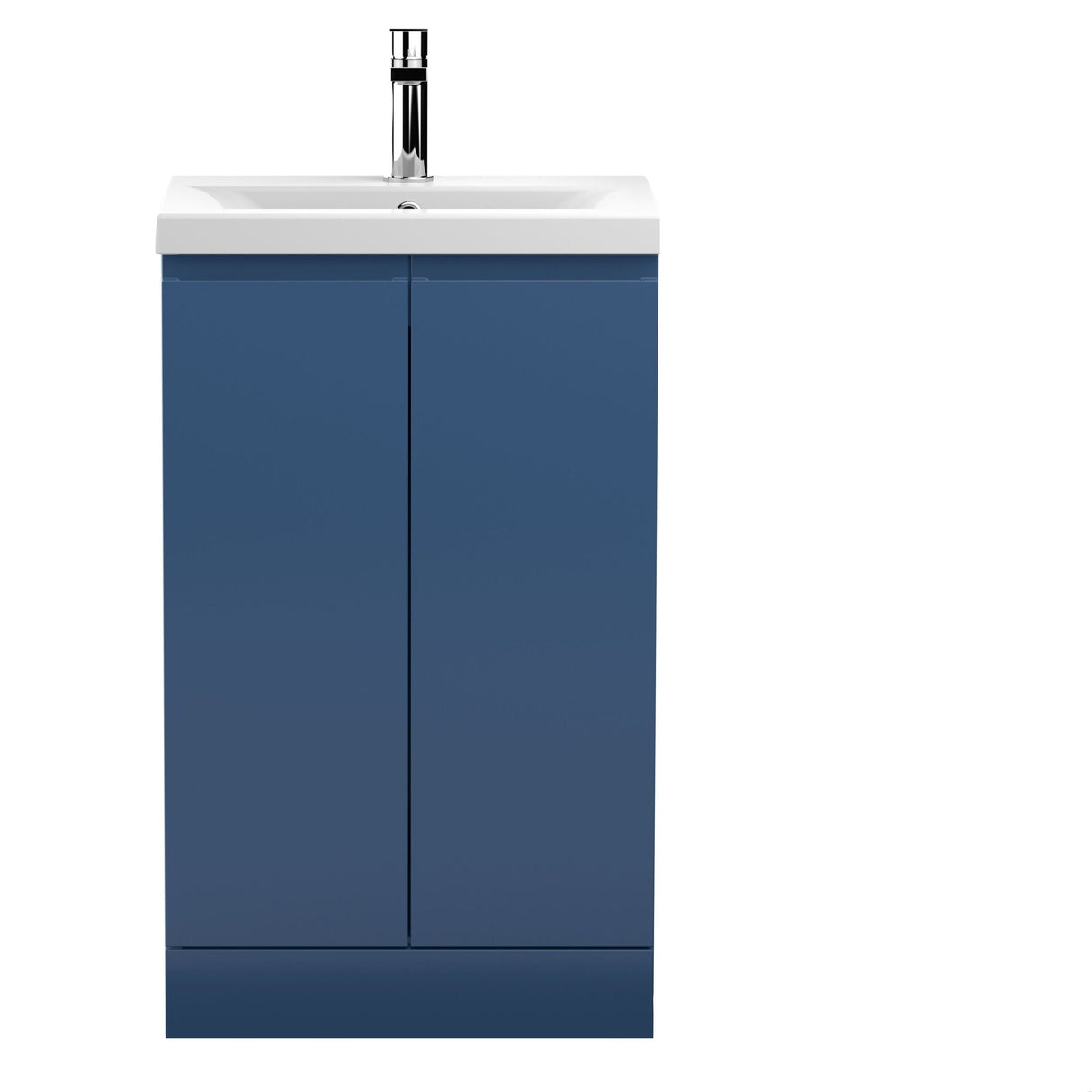 [BFRA307A] Mavesyn Contemporary 2 Door Floor Standing Vanity Unit with Mid-Edge Basin - Choice of Size and Colour - Cutout