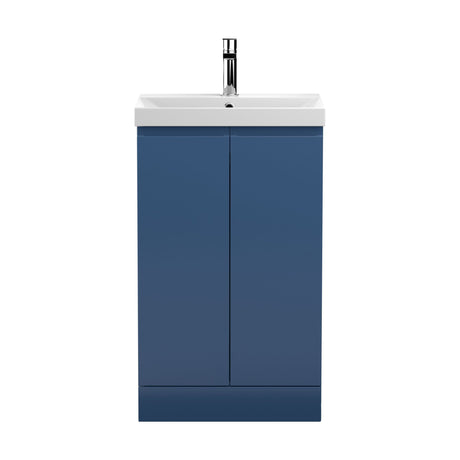 [BFRA307D] Mavesyn Contemporary Floor Standing 2 Door Vanity Basin Unit with Thin-Edge Basin, Choice of Size and Colour - Cutout
