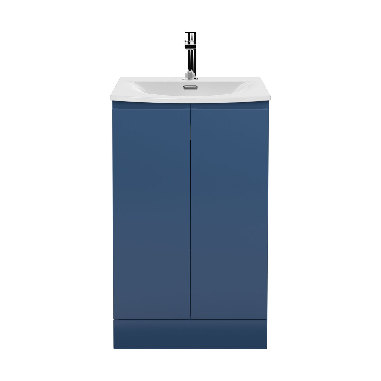 [BFRA307G] Mavesyn Contemporary 2 Door Floor Standing Vanity Unit with Curved Basin - Choice of Size and Colour - Cutout