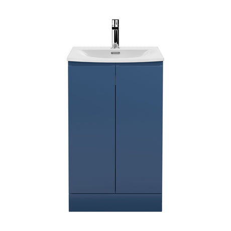 [BFRA307G] Mavesyn Contemporary 2 Door Floor Standing Vanity Unit with Curved Basin - Choice of Size and Colour - Cutout