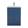 [BFRA308A] Mavesyn Contemporary 2 Door Floor Standing Vanity Unit with Mid-Edge Basin - Choice of Size and Colour - Cutout
