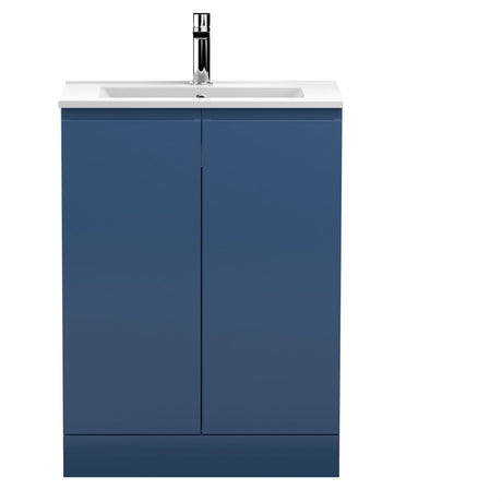 [BFRA308B] Mavesyn Contemporary 2 Door Floor Standing Vanity Unit with Minimalist Basin - Choice of Size and Colour - Cutout