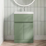 [BFRA801D] Mavesyn Contemporary 2 Door 1 Drawer Floor Standing Vanity Unit with Thin Edge Basin - Choice of Size and Colour - Silo