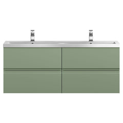 [BFRA804F] Mavesyn Contemporary 4 Drawer Wall Hung Vanity Unit with Basin - Choice of Colour - Cutout