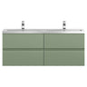 [BFRA804F] Mavesyn Contemporary 4 Drawer Wall Hung Vanity Unit with Basin - Choice of Colour - Cutout