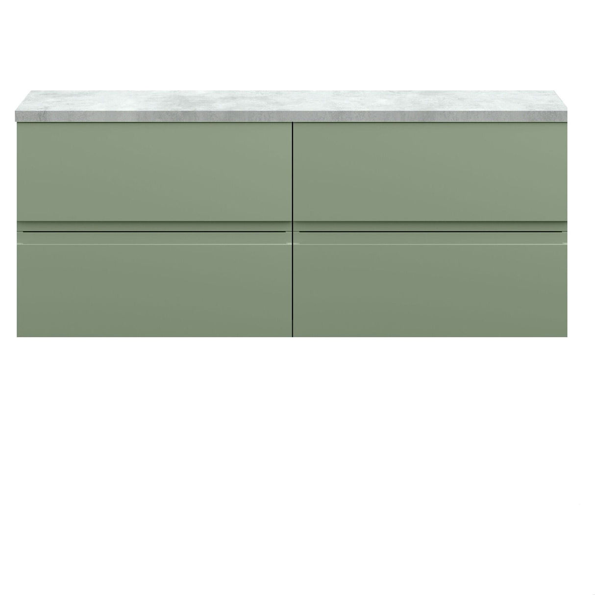 [BFRA804LBG2] Mavesyn Contemporary 4 Drawer Wall Hung Vanity Unit with Laminate Worktop - Choice of Colour - Cutout