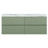 [BFRA804LCM2] Mavesyn Contemporary 4 Drawer Wall Hung Vanity Unit with Laminate Worktop - Choice of Colour - Cutout