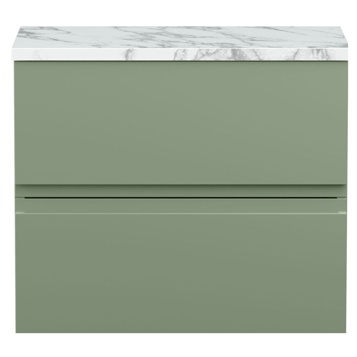 [BFRA804LCM] Mavesyn Contemporary 2 Drawer Wall Hung Vanity Unit with Laminate Worktop - Choice of Size and Colour - Cutout