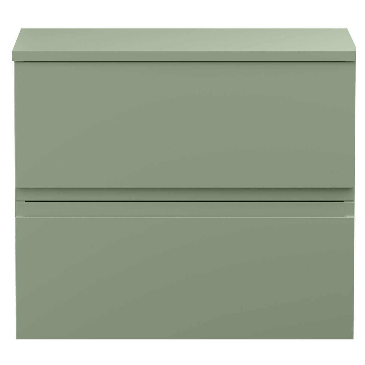 [BFRA804W] Mavesyn Contemporary 2 Drawer Wall Hung Vanity Unit with Worktop - Choice of Size and Colour - Cutout