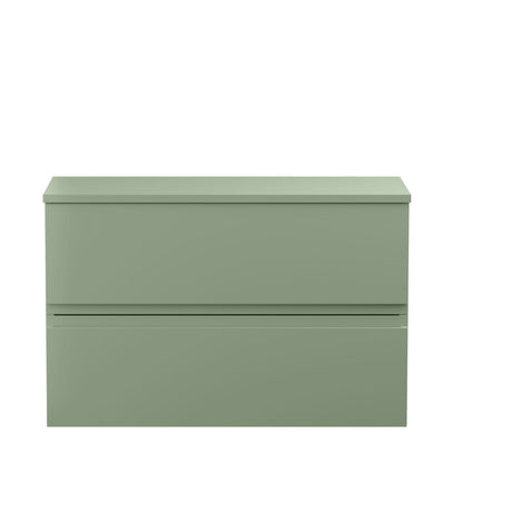 [BFRA806W] Mavesyn Contemporary 2 Drawer Wall Hung Vanity Unit with Worktop - Choice of Size and Colour - Cutout