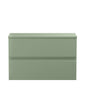 [BFRA806W] Mavesyn Contemporary 2 Drawer Wall Hung Vanity Unit with Worktop - Choice of Size and Colour - Cutout
