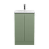 [BFRA807A] Mavesyn Contemporary 2 Door Floor Standing Vanity Unit with Mid-Edge Basin - Choice of Size and Colour - Cutout