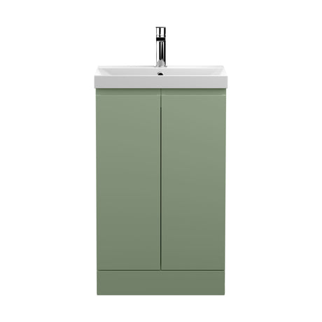 [BFRA807D] Mavesyn Contemporary Floor Standing 2 Door Vanity Basin Unit with Thin-Edge Basin, Choice of Size and Colour - Cutout