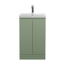 [BFRA807D] Mavesyn Contemporary Floor Standing 2 Door Vanity Basin Unit with Thin-Edge Basin, Choice of Size and Colour - Cutout