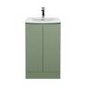 [BFRA807G] Mavesyn Contemporary 2 Door Floor Standing Vanity Unit with Curved Basin - Choice of Size and Colour - Cutout