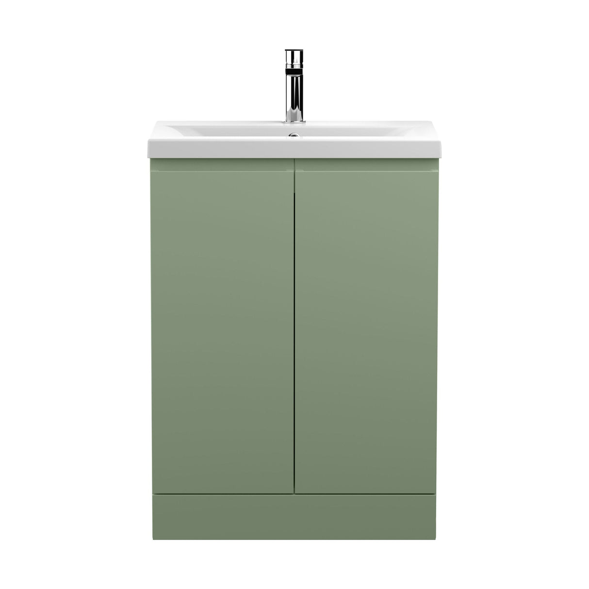 [BFRA808A] Mavesyn Contemporary 2 Door Floor Standing Vanity Unit with Mid-Edge Basin - Choice of Size and Colour - Cutout