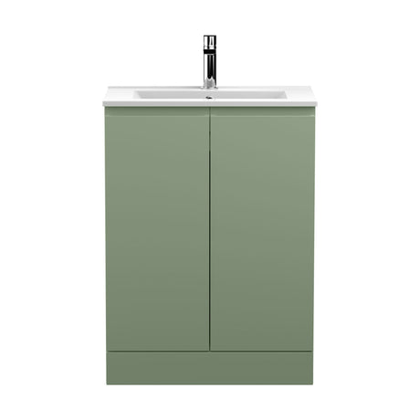 [BFRA808B] Mavesyn Contemporary 2 Door Floor Standing Vanity Unit with Minimalist Basin - Choice of Size and Colour - Cutout