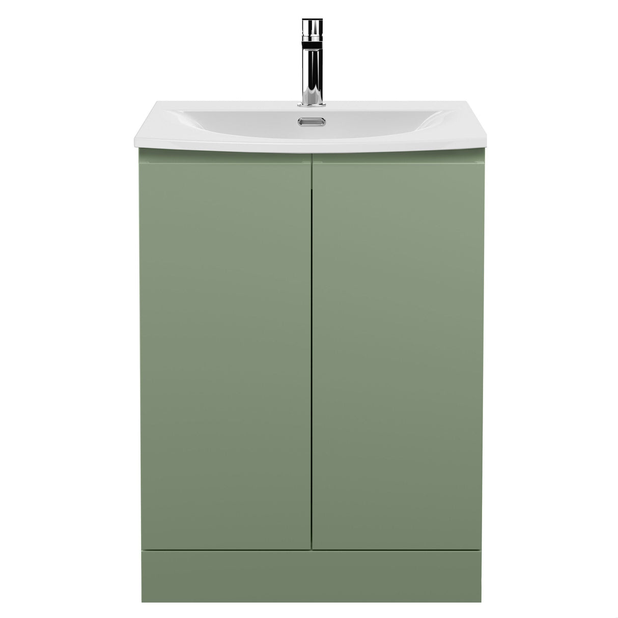 [BFRA808G] Mavesyn Contemporary 2 Door Floor Standing Vanity Unit with Curved Basin - Choice of Size and Colour - Cutout