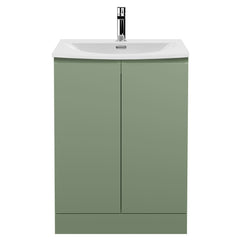 [BFRA808G] Mavesyn Contemporary 2 Door Floor Standing Vanity Unit with Curved Basin - Choice of Size and Colour - Cutout