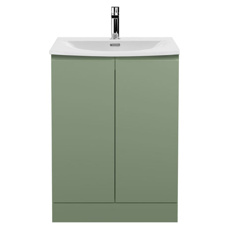 [BFRA808G] Mavesyn Contemporary 2 Door Floor Standing Vanity Unit with Curved Basin - Choice of Size and Colour - Cutout