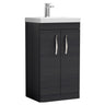 [BFRI005D] Millwich Contemporary 2 Door Floor Standing Vanity Unit with Thin Edge Basin - Choice of Size and Colour - Cutout